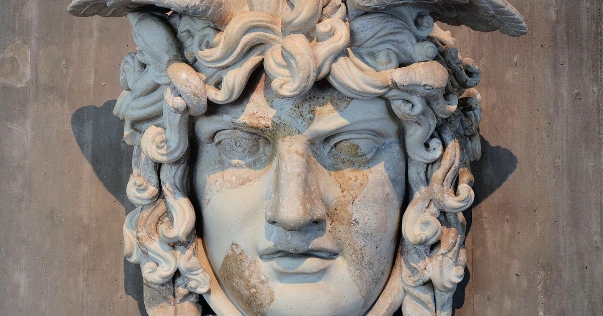 An image of the goddess Medusa