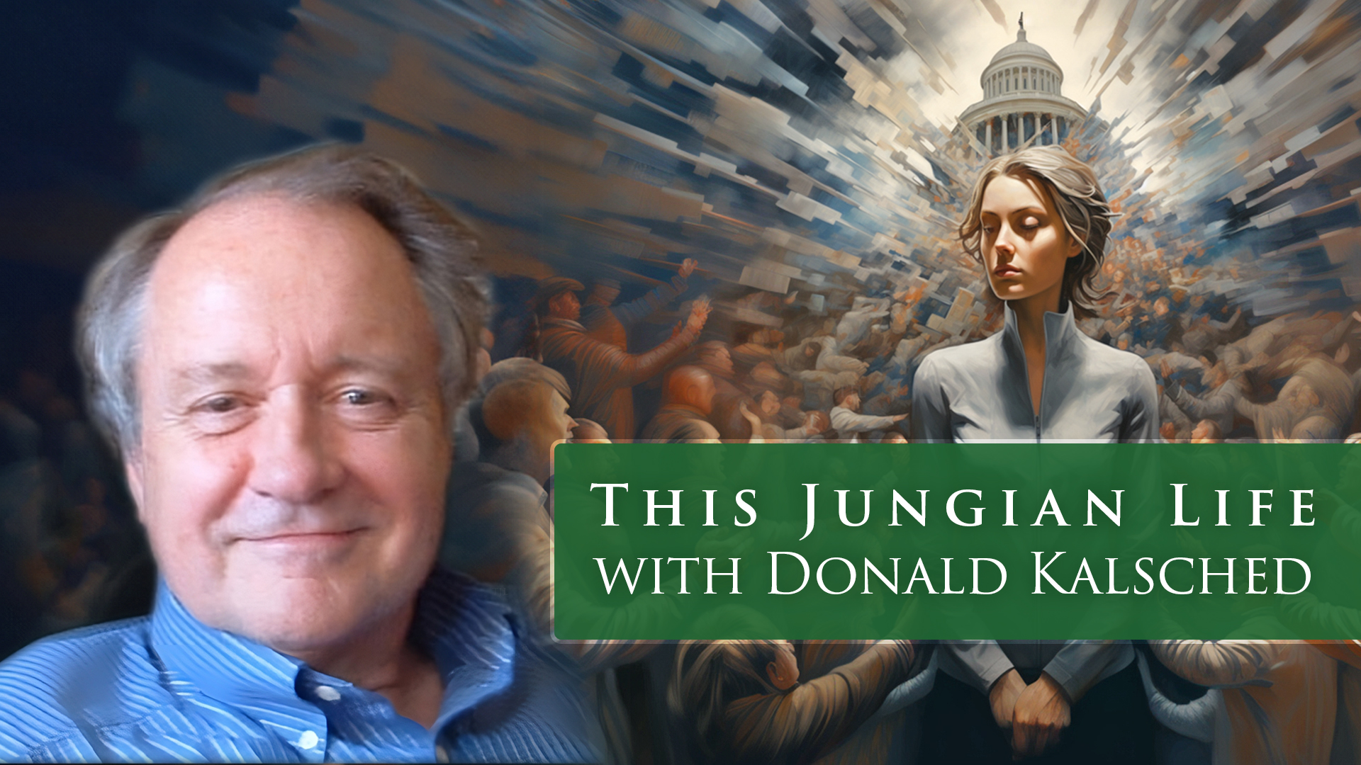 Author Donald Kalsched with a symbol of inner freedom.