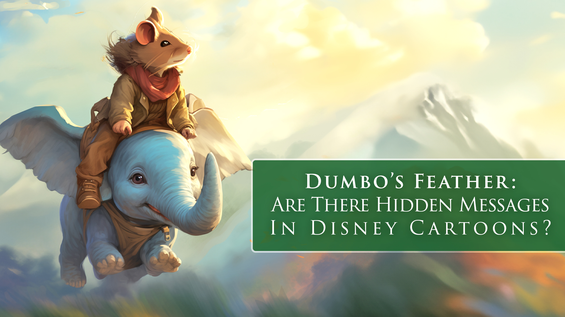 Dumbo discovering he is courageous.