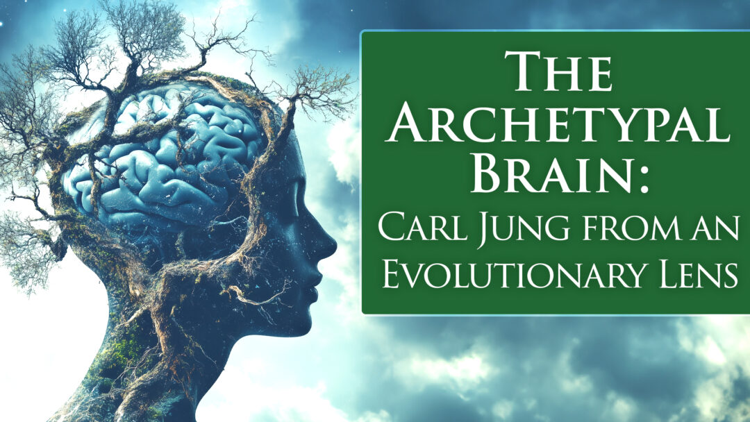 A woman in profile with trees growing from her brain to symbolize the brains archetypal structures